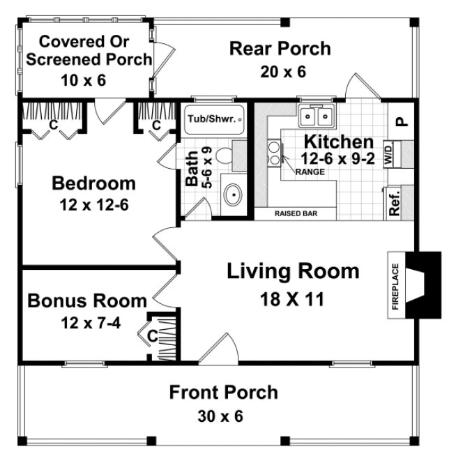 Main Floor Plan for House Plan #210060