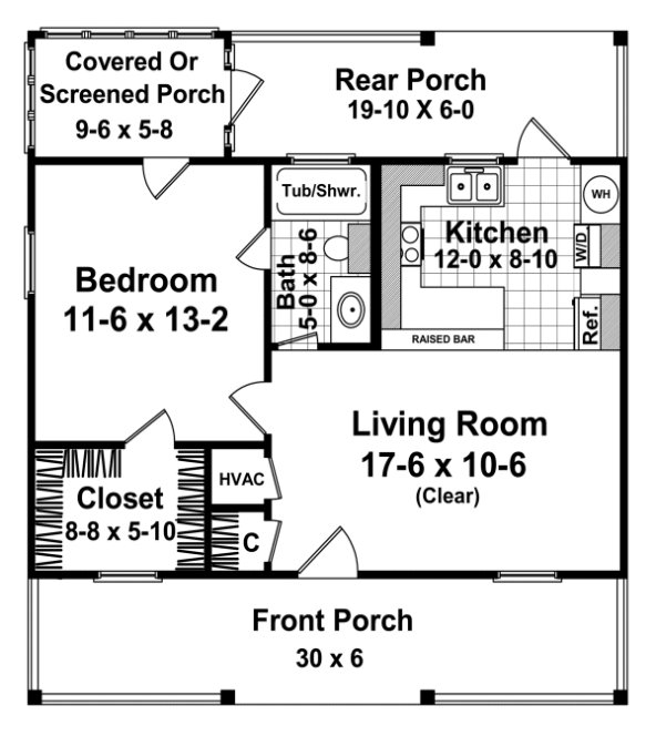 Main Floor Plan for House Plan #211060