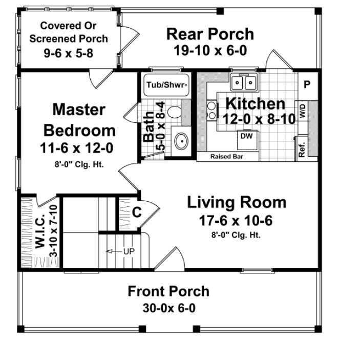 Main Floor Plan for House Plan #212021