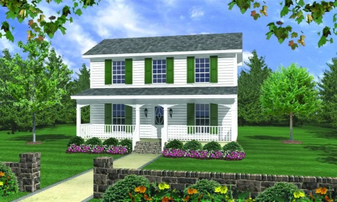 Full Rendering for House Plan #212021