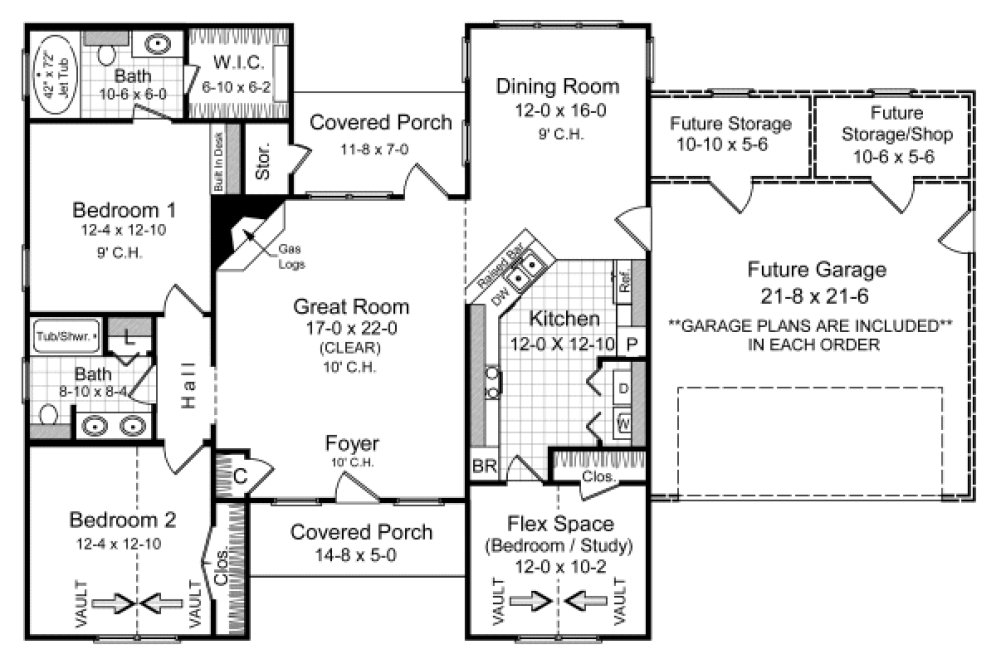 Main Floor Plan for House Plan #216051