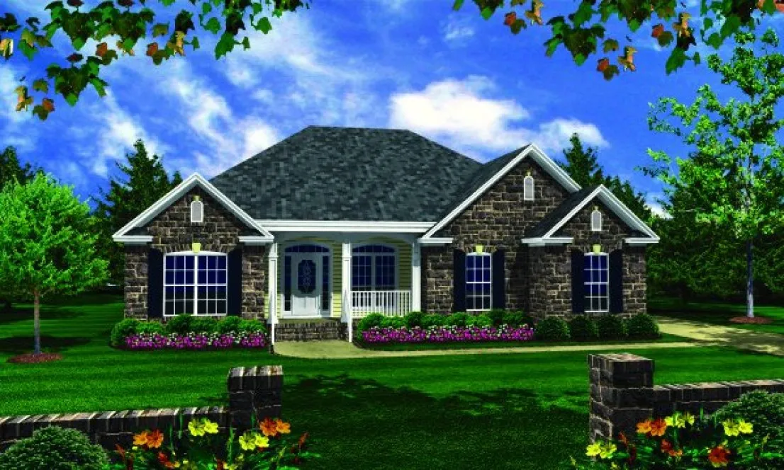 Full Rendering for House Plan #210061