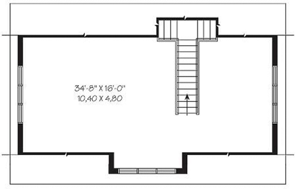 Second Floor Plan for House Plan #144893