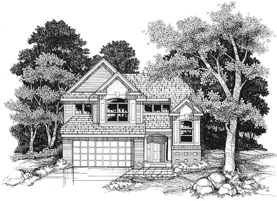 Full Rendering for House Plan #291049