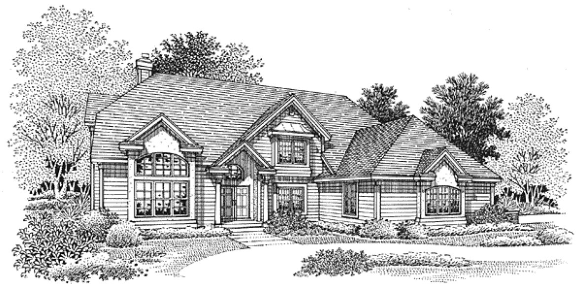 Full Rendering for House Plan #295049