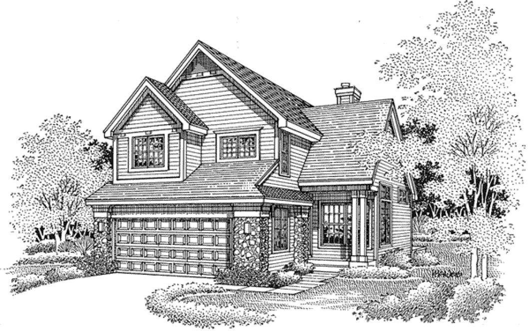 Full Rendering for House Plan #297049