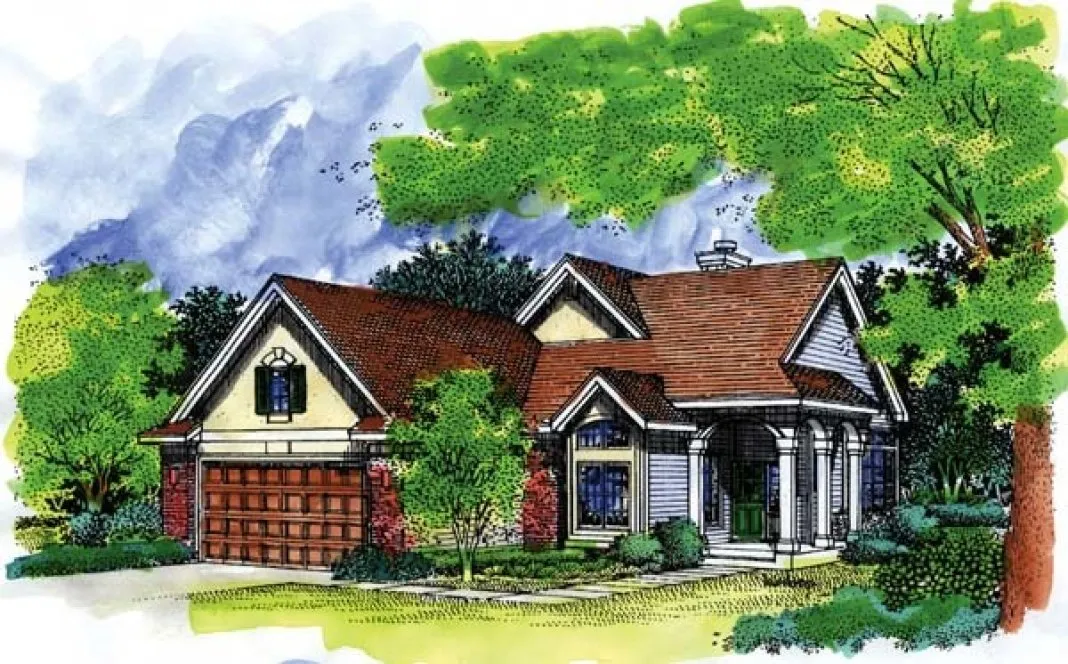 Full Rendering for House Plan #298049