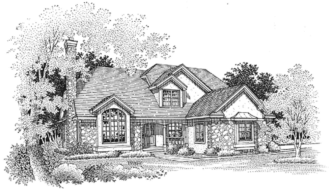 Full Rendering for House Plan #299049