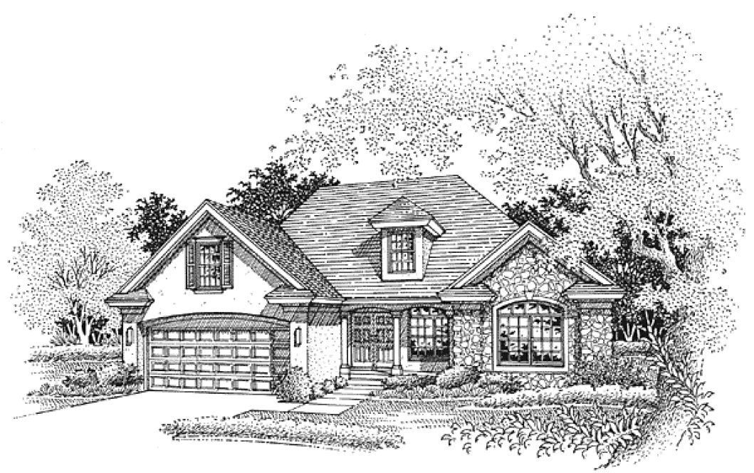 Full Rendering for House Plan #292149