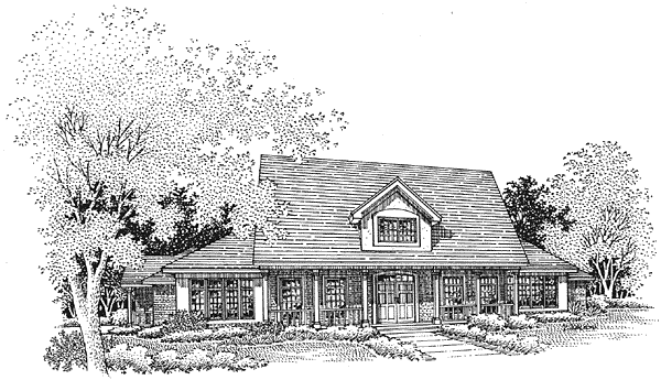 Full Rendering for House Plan #291149