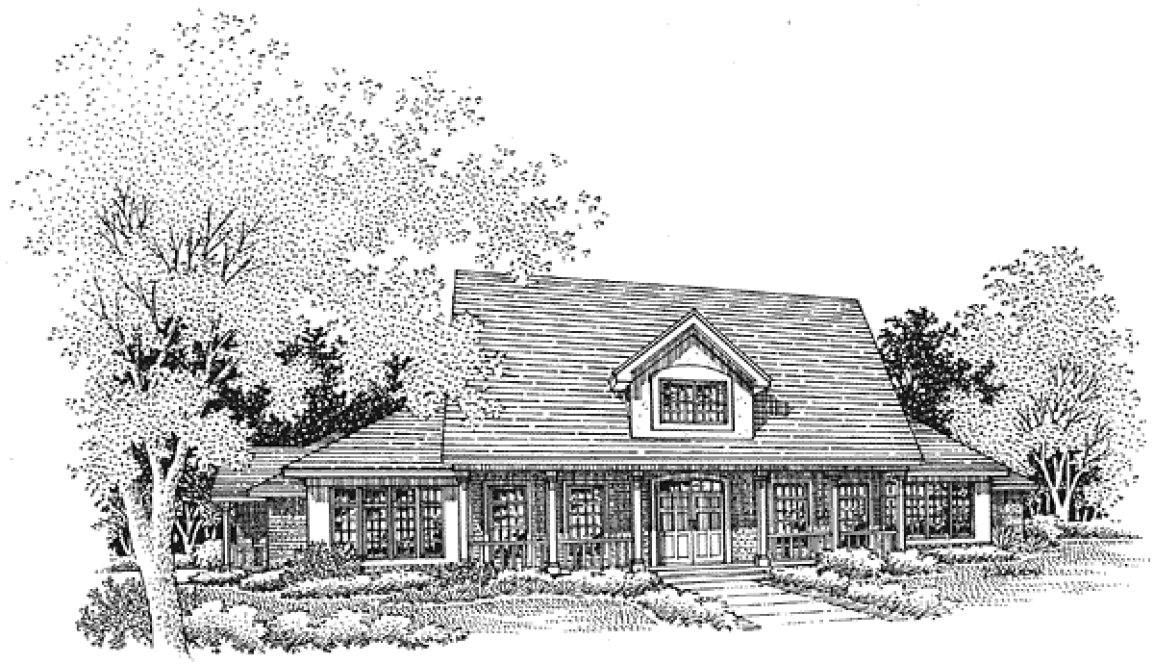 Full Rendering for House Plan #291149