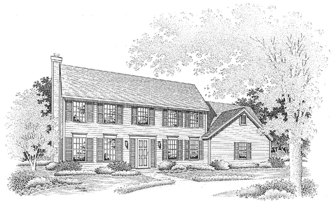 Full Rendering for House Plan #296149