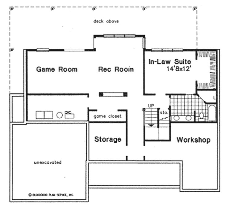 Basement Plan for House Plan #297149