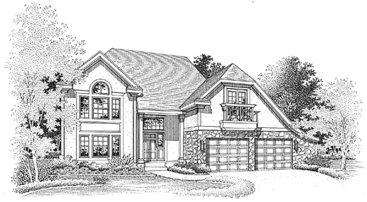 Full Rendering for House Plan #290249