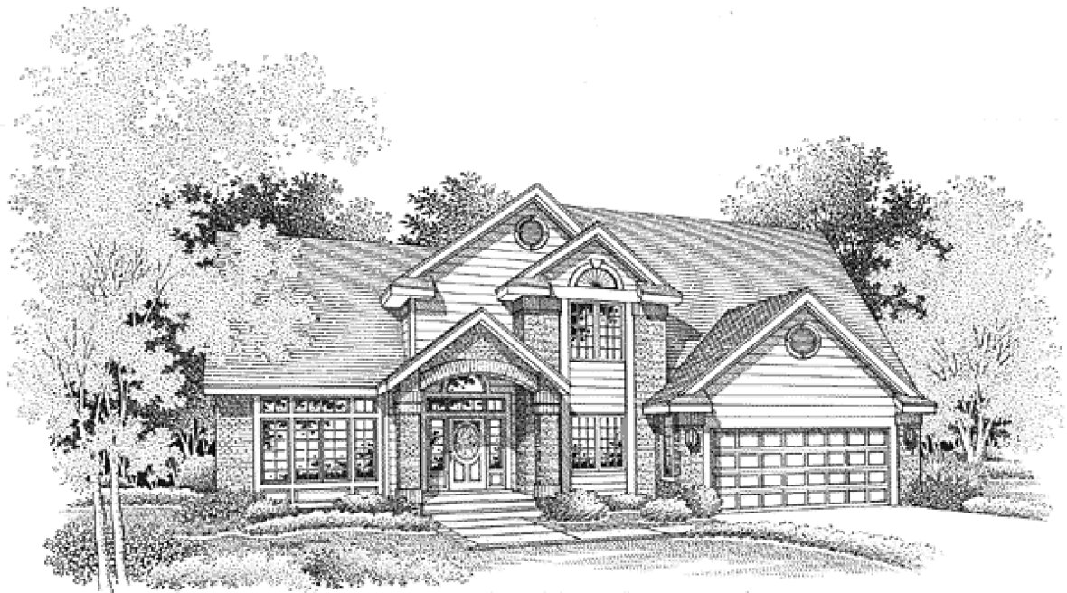 Full Rendering for House Plan #291249
