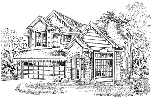 Full Rendering for House Plan #295249