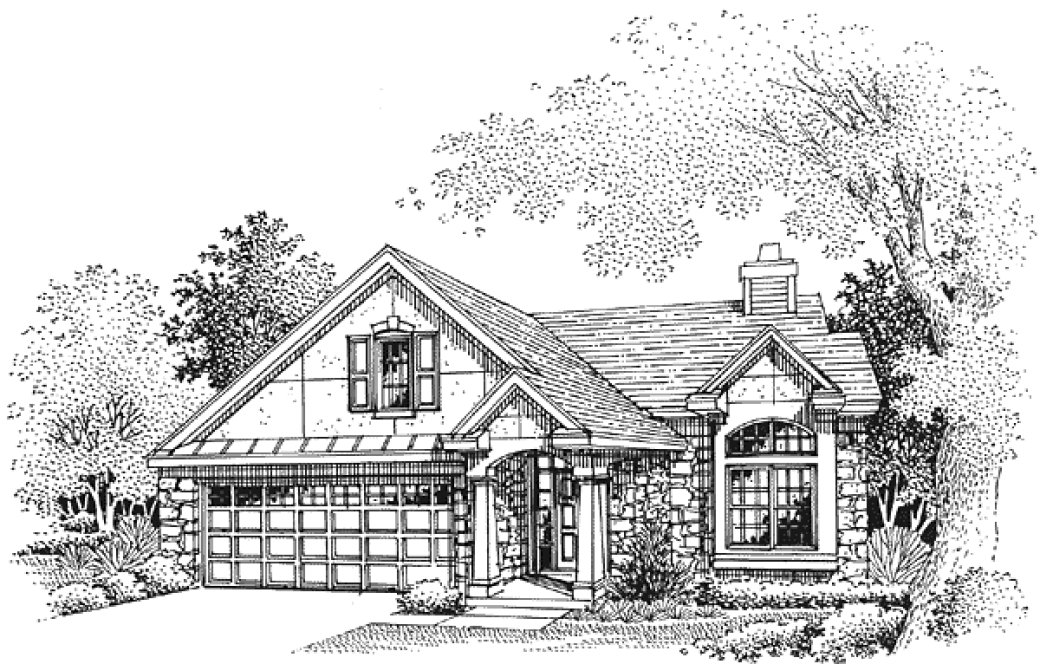 Full Rendering for House Plan #296249