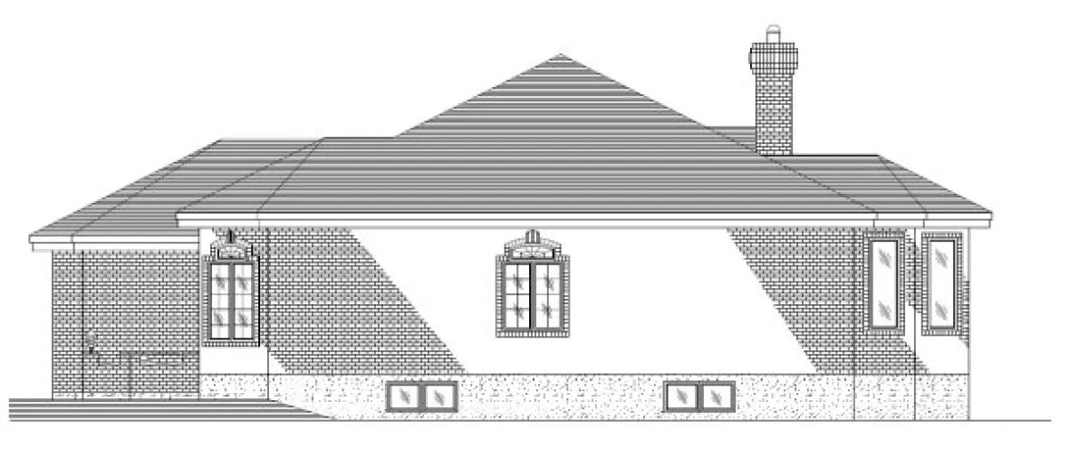 Right Elevation for House Plan #420213