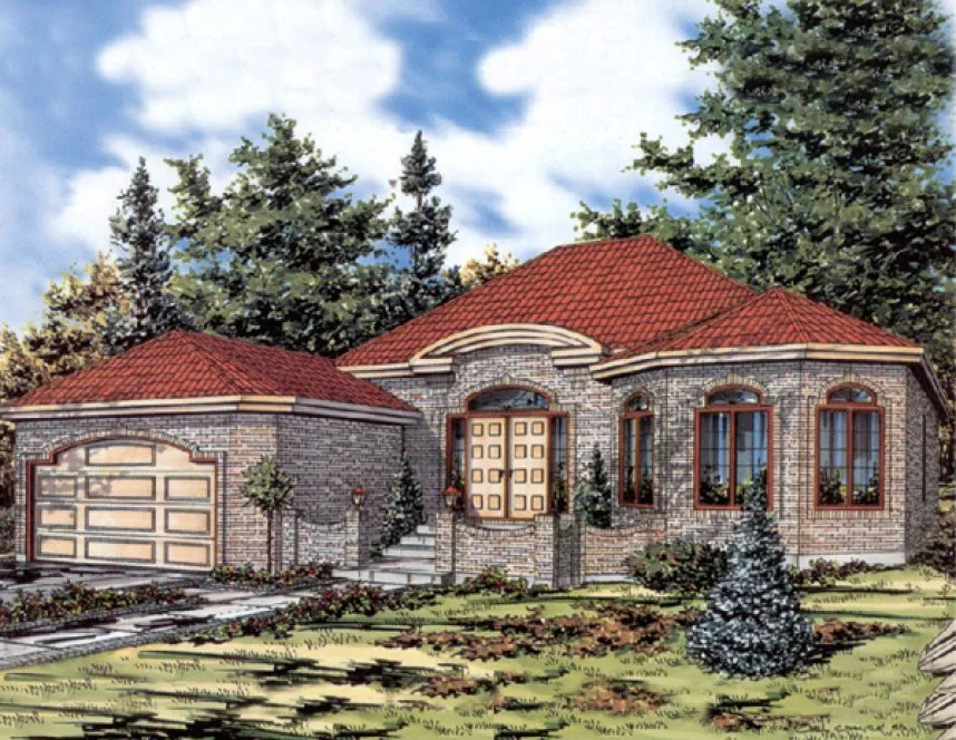 Full Rendering for House Plan #420213
