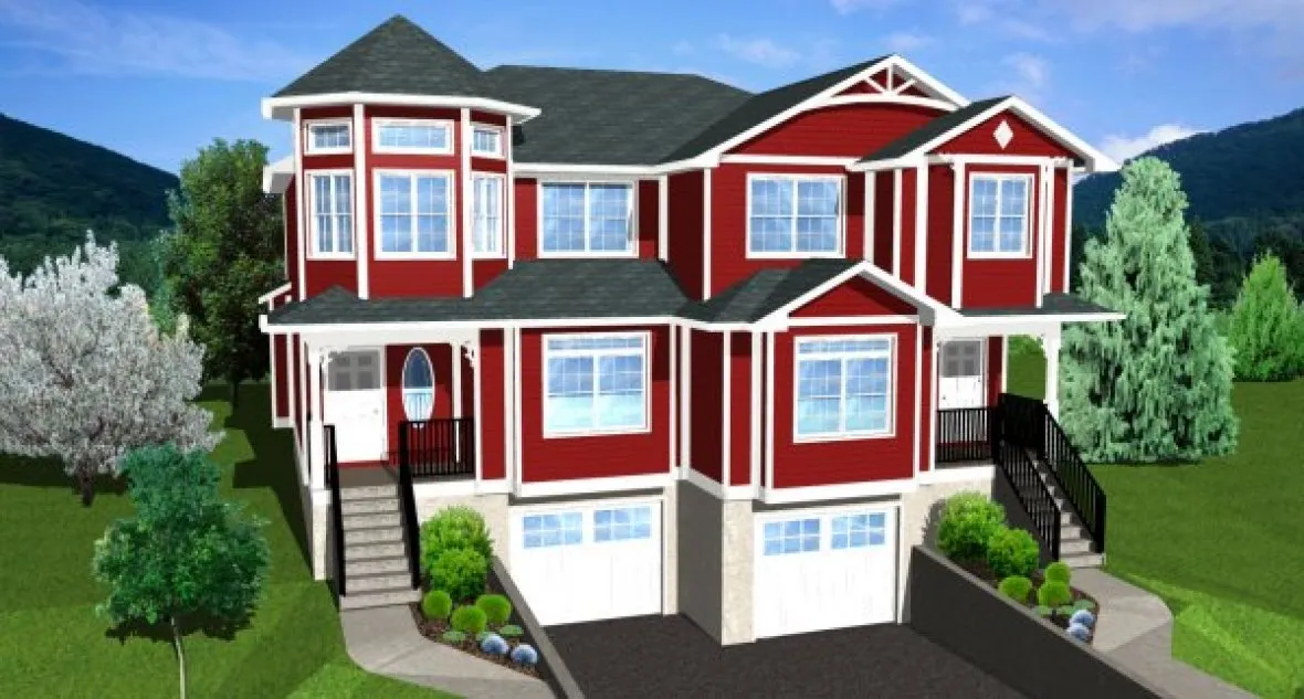 Highquality rendering for House Plan #195147