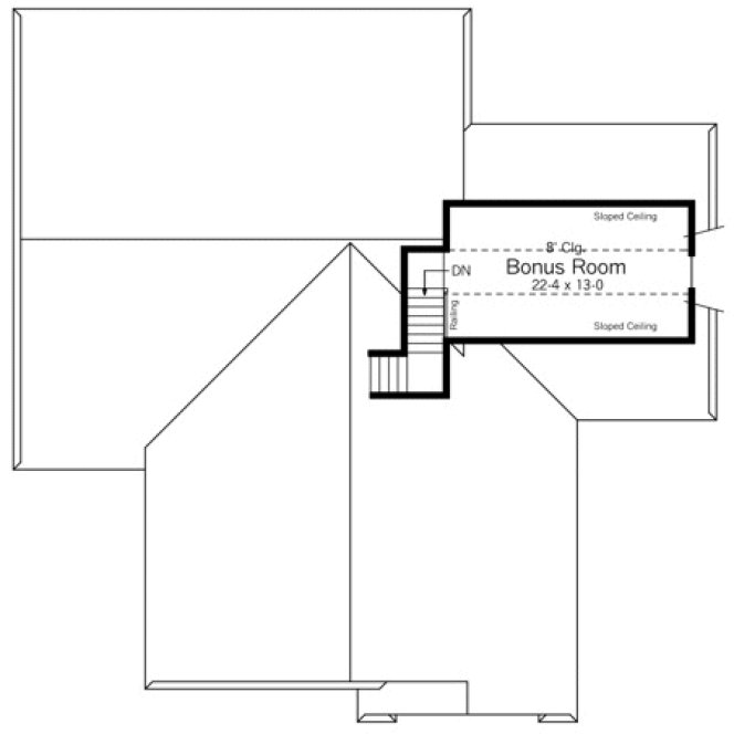 Attic Plan for House Plan #280171
