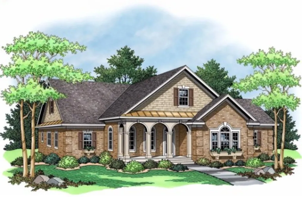 Full Rendering for House Plan #280171