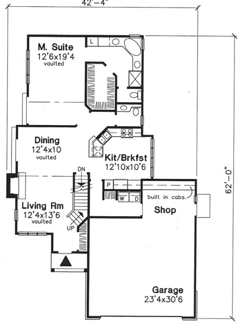 Main Floor Plan for House Plan #297249