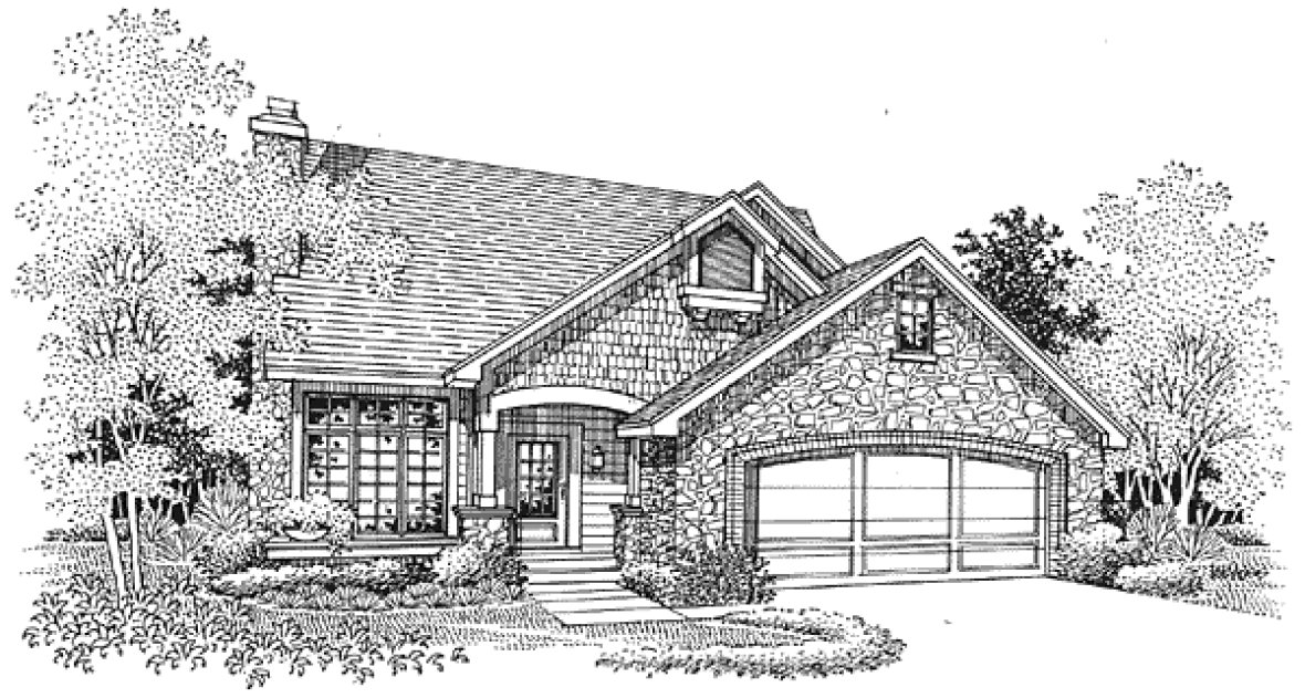 Full Rendering for House Plan #297249