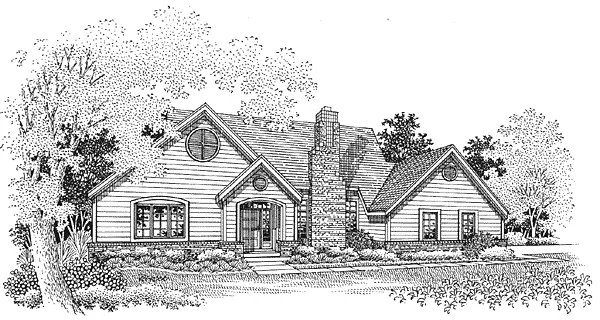 Full Rendering for House Plan #299249