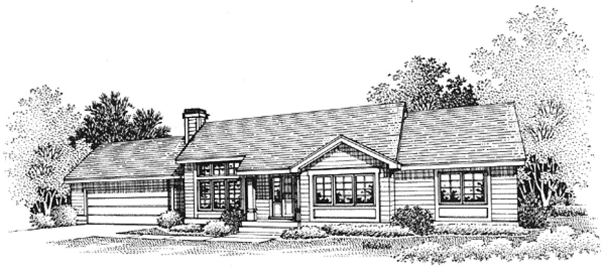Full Rendering for House Plan #290349