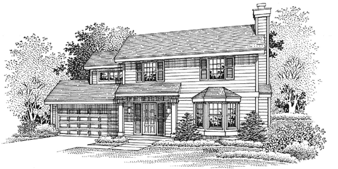 Full Rendering for House Plan #291349