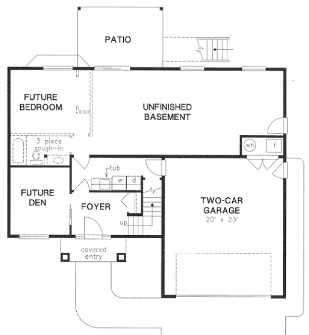 Basement Plan for House Plan #134013