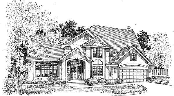 Full Rendering for House Plan #292059
