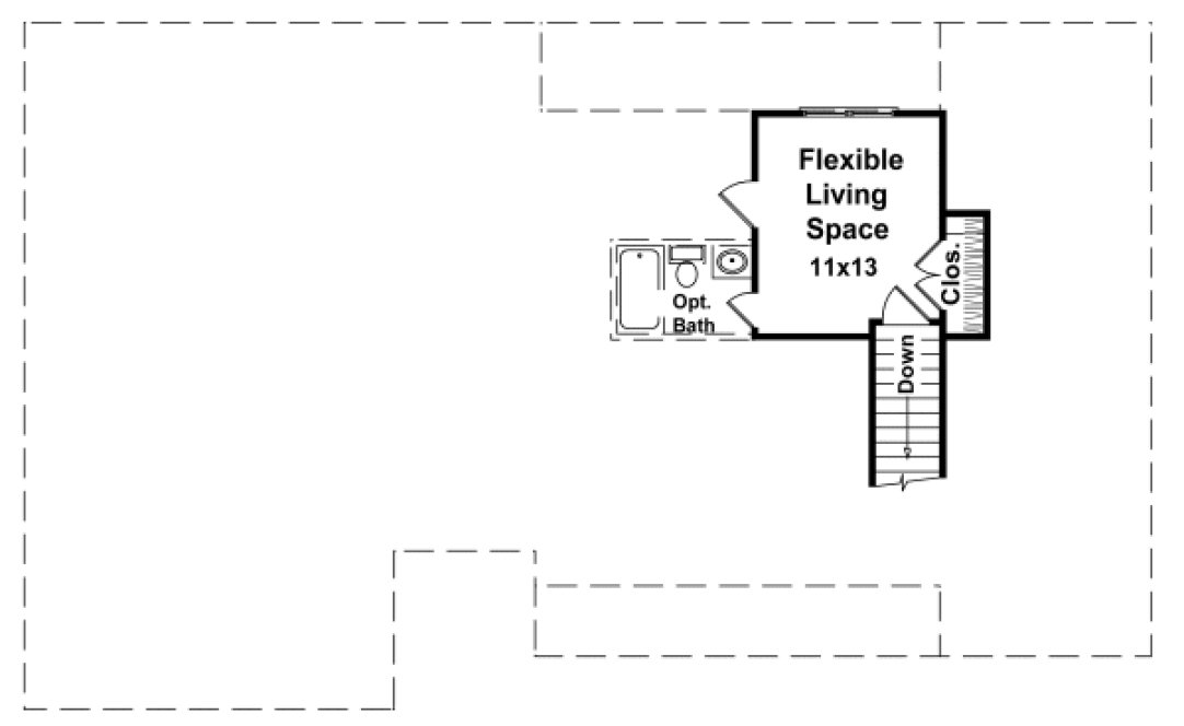 Second Floor Plan for House Plan #210081