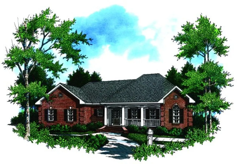 Full Rendering for House Plan #210081