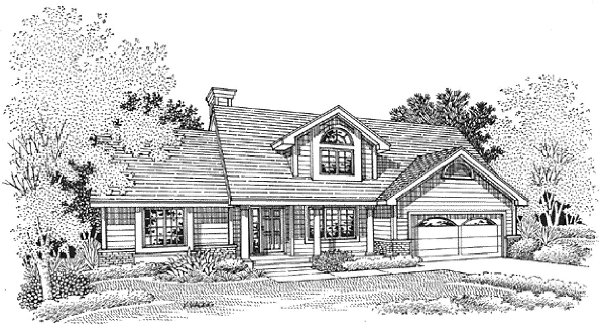 Full Rendering for House Plan #295159