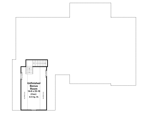 Attic Plan for House Plan #210202