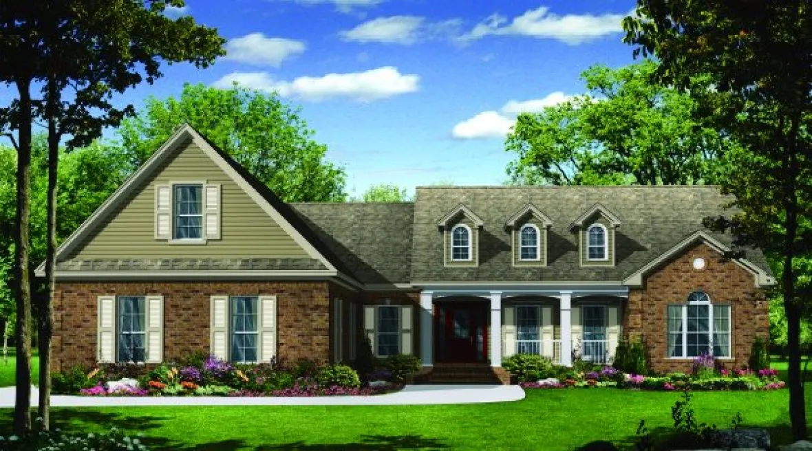 Full Rendering for House Plan #213202