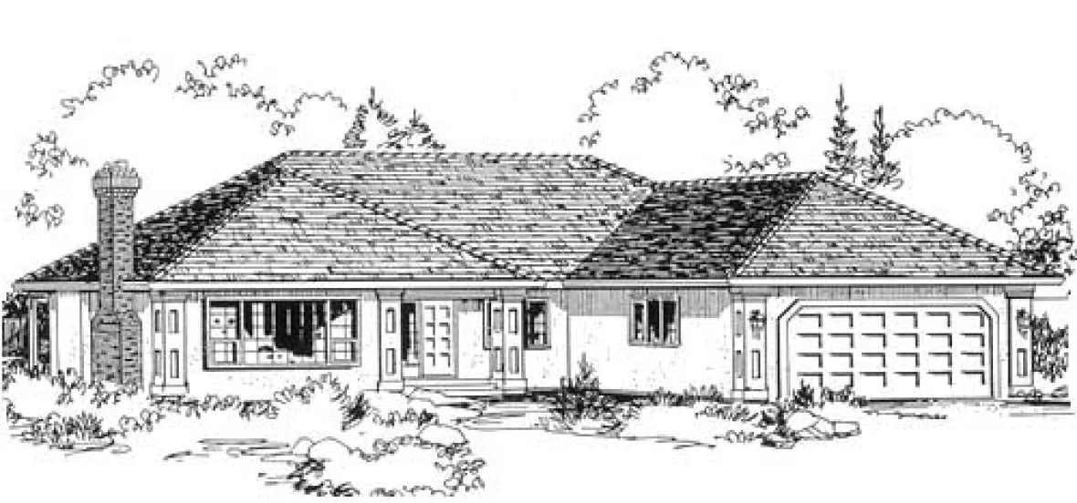 Full Rendering for House Plan #137598
