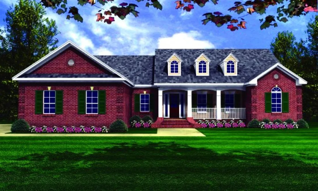 Full Rendering for House Plan #210302