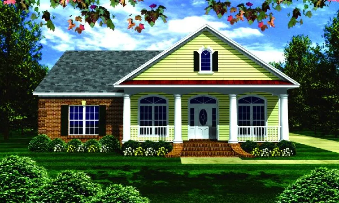 Full Rendering for House Plan #210102
