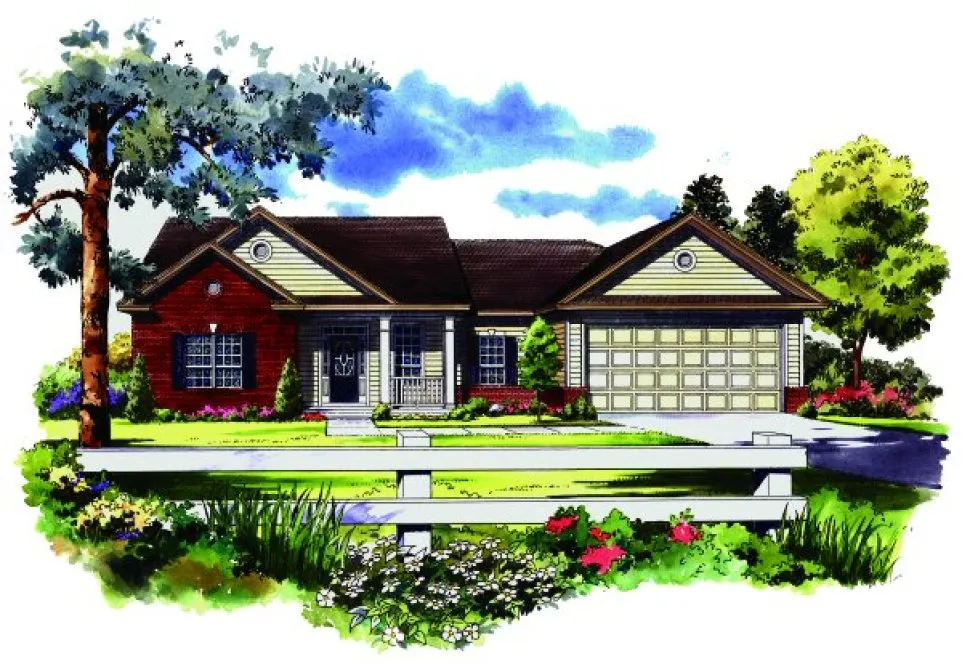 Full Rendering for House Plan #210071