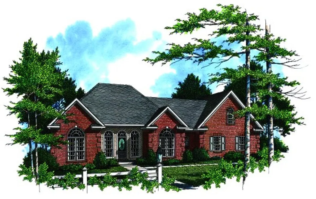 Full Rendering for House Plan #214202