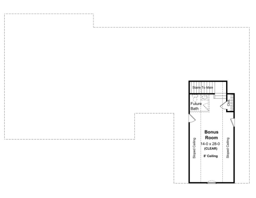 Second Floor Plan for House Plan #215202