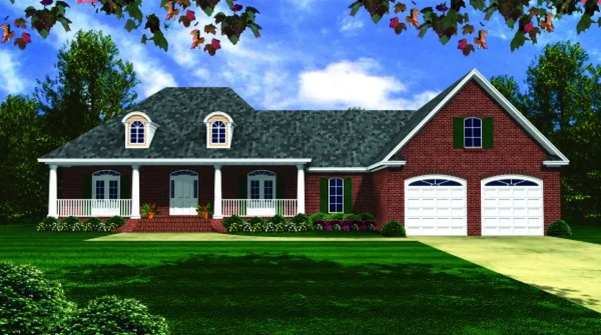 Full Rendering for House Plan #215202