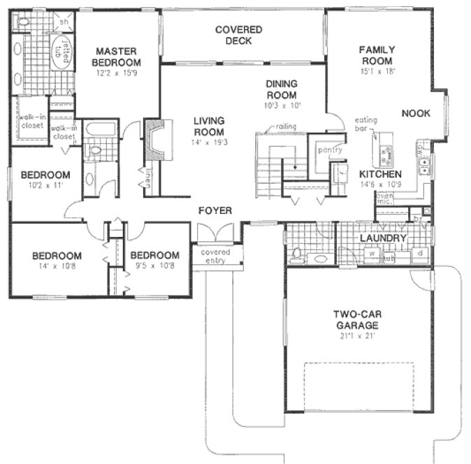 Main Floor Plan for House Plan #130698