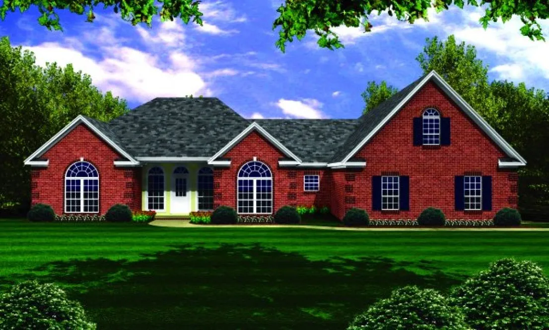 Full Rendering for House Plan #213152