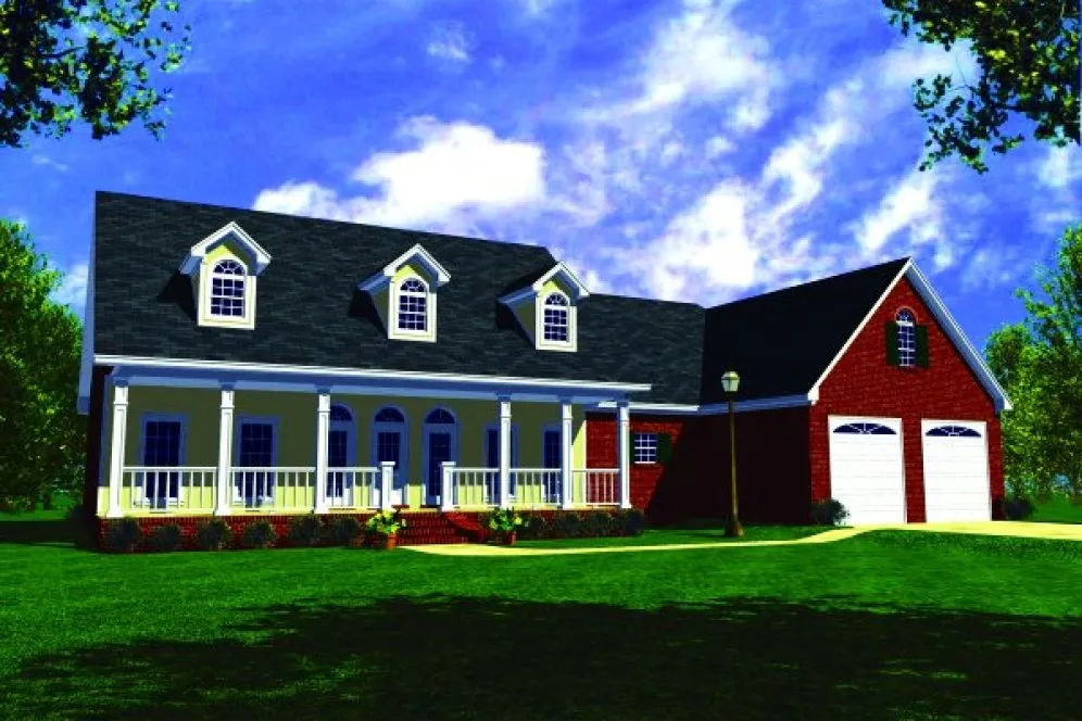 Full Rendering for House Plan #210012