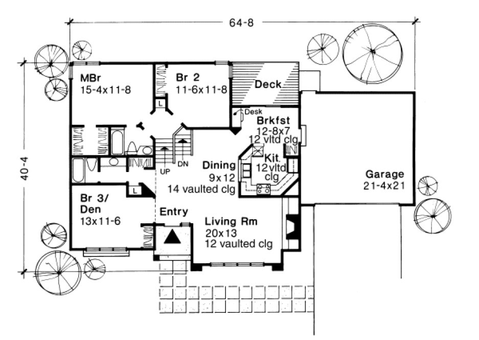 Main Floor Plan for House Plan #292117