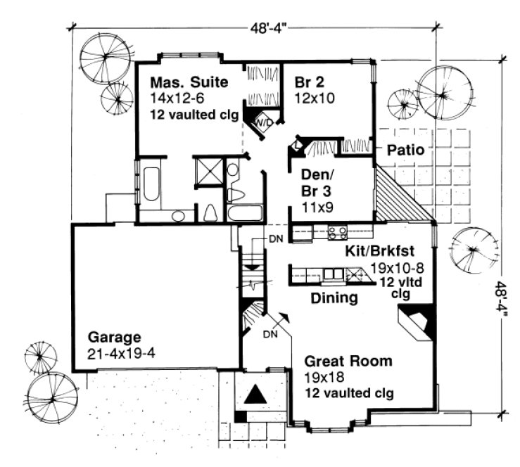 Main Floor Plan for House Plan #297008